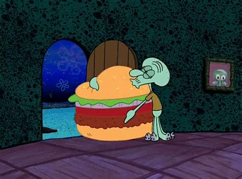21 Times Squidward And This Krabby Patty Captured The Struggle Of
