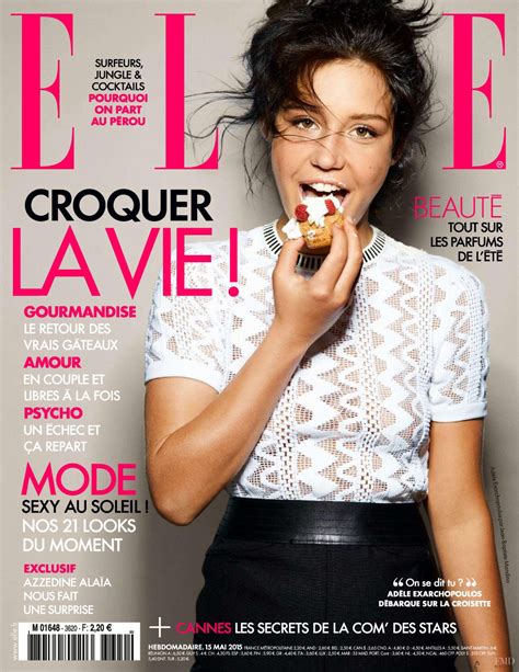 Cover Of Elle France With Adèle Exarchopoulos May 2015 Id33784