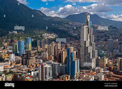 Skyline Downtown Bogota Colombia Stock Photo Alamy