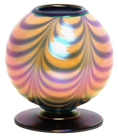 Lot Imperial Art Glass Footed Vase
