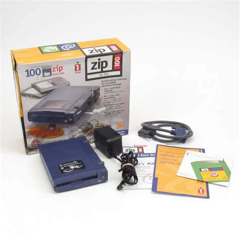 Buy The Iomega Zip 100 Drive Parallel Port Zip Drive Goodwillfinds