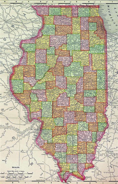 Printable Illinois Map