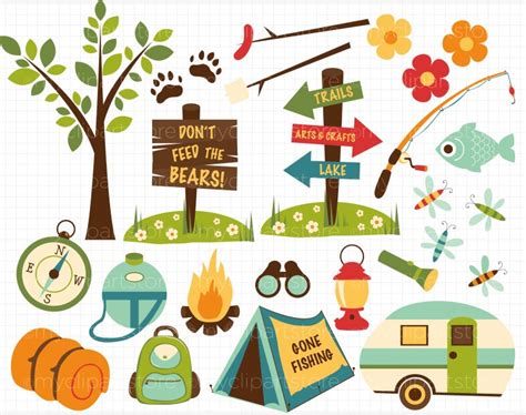 Free Camping Clipart Borders 122px Image 2