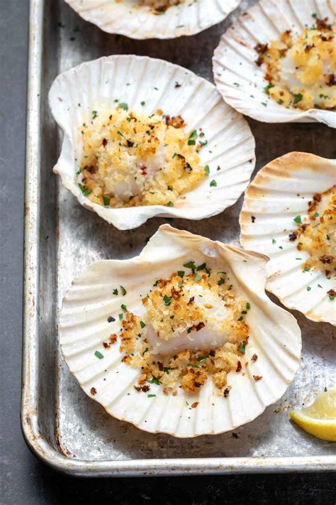 Baked Scallops Recipe Baked Scallops Scallop Recipes Appetizer