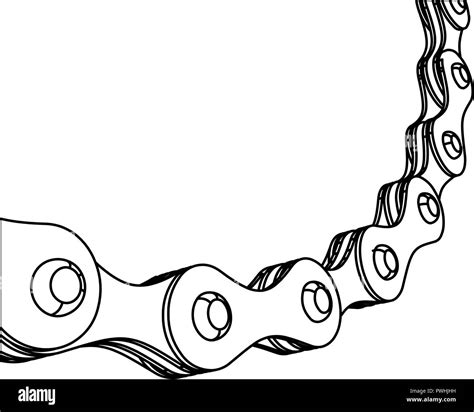 Chain Link Motorcycle Chain Drawing Chain Drawing At Getdrawings