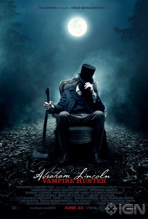 Deux Affiches Pour Abraham Lincoln Vampire Hunter Tim