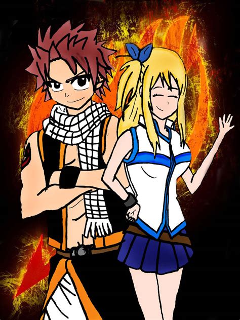 Natsu And Lucy By Puppypal32 On Deviantart