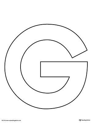 Top suggestions for capital bubble letters. Uppercase Letter G Template Printable | Letter g crafts ...