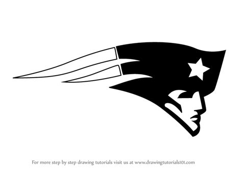 How To Draw New England Patriots Logo Nfl Step By Step