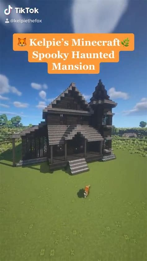 Dark Academia Cottagecore Haunted Mansion Minecraft House Halloween
