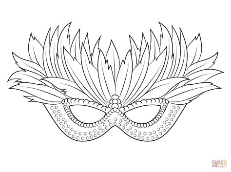 Venetian Mardi Gras Mask | Free printable coloring pages, Coloring