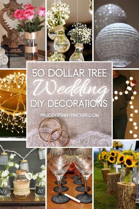 50 Dollar Store Diy Wedding Decorations Prudent Penny Pincher