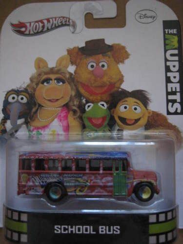The Muppets And School Bus Are On Display In This Toy Figure Set