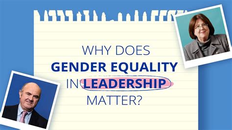 Why Does Gender Equality In Leadership Matter Youtube