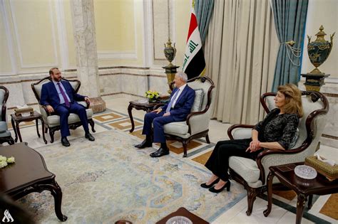 President Rashid And Iraq S First Lady Shanaz Ibrahim Meet With The