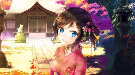 Wallpapers Hd Kimono Anime Girl
