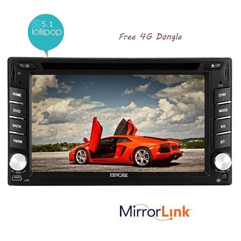 Eincar 4g Dongle Include 6 2inch Gps Auto Stereo Quad Core Android 5