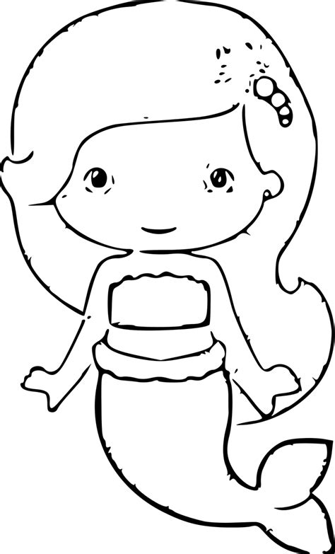 Mermaid Outline Drawing Free Download On Clipartmag