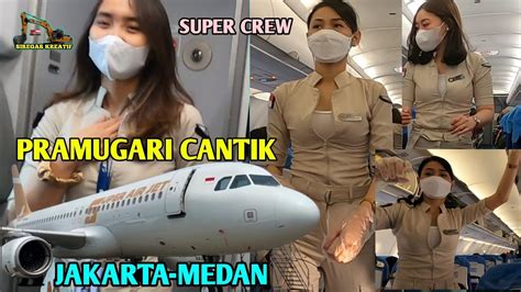 Pesawat Super Jet Air Indonesia Iu 880 Jakarta Medan Pramugari Cantik