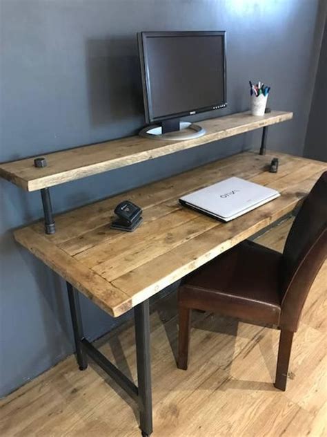 Free for commercial use no attribution required high quality images. Reclaimed Wood PC Table with Monitor Stand | Etsy in 2020 ...