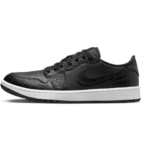 Nike Golf Shoes Air Jordan 1 Low G Black Croc Sp23