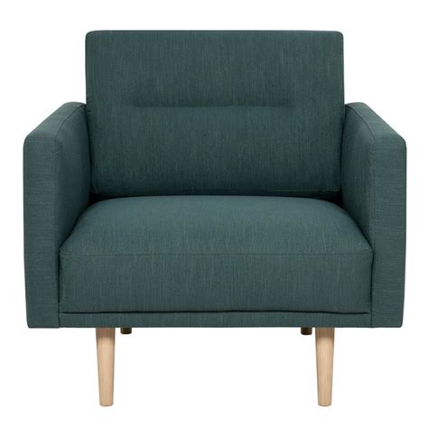 Dark Green Armchair Oak Legs Larvik Cheap Furniture