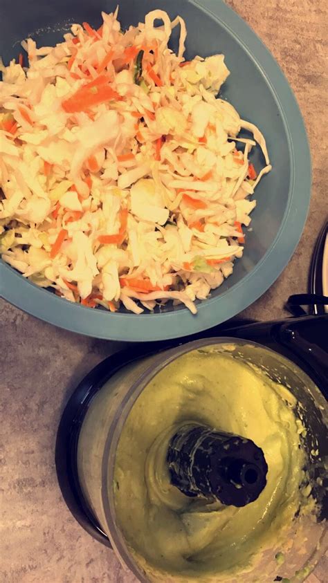 Food network invites you to try this beer battered fried trout tacos with spicy horseradish coleslaw recipe from emeril lagasse. Slaw for Vegan fish tacos | Vegan fish, Fish tacos, Recipes