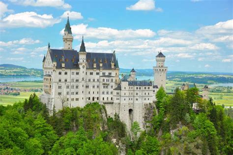Neuschwanstein Castle At The Summer Bavaria Germany Stock Image