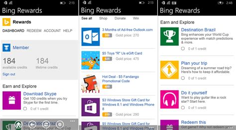 Bing Rewards Earn Bing Rewards On Bing Search Engine Gambaran
