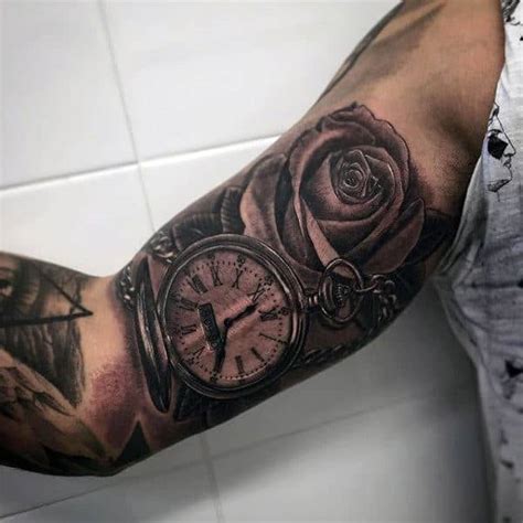 100 Pocket Watch Tattoo Designs For Men Cool Timepieces