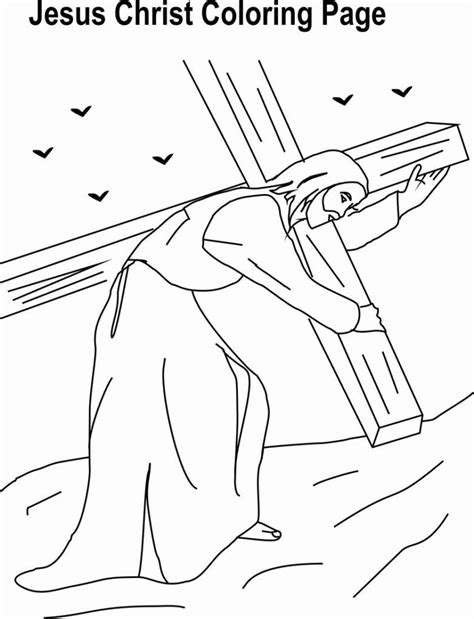 Slipperpink Jesus Christ Printable Coloring Pages