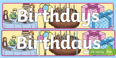 👉 Birthdays Display Banner Teacher Made