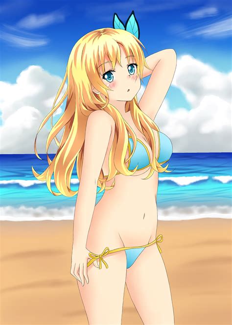 Anime Blonde Hair Girl Bikini Anime Girl Sexiz Pix
