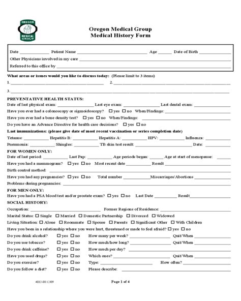 2022 Medical History Form Fillable Printable Pdf And Forms Handypdf