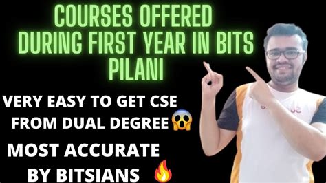 Bits Pilani Very Easy To Get Cse From Dual Degree Courses