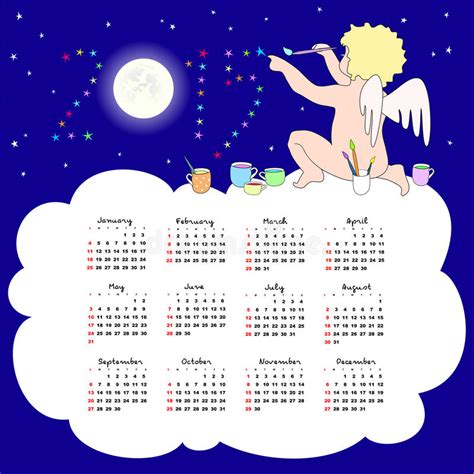 Calendar 2015 Year Stock Vector Illustration Of Design
