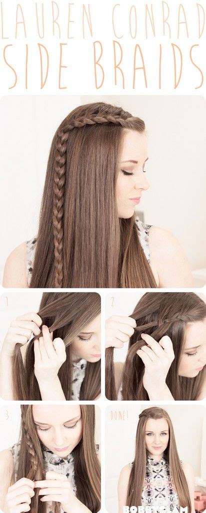 I've showed you the easiest way to do the lauren conrad lace side braid so you can easily adapt it for your own hair. Lauren Conrad Side Braids - Hair Tutorial lauren conrad ...