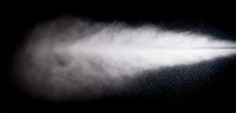Water Spray Of High Pressure Water Jet On Black Background Aais