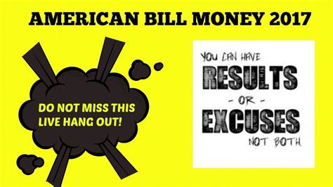 We did not find results for: American Bill Money Review ABM NO MORE EXCUSES!!!! - YouTube