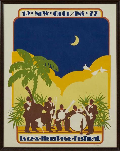 1977 New Orleans Jazz And Heritage Festival Poster