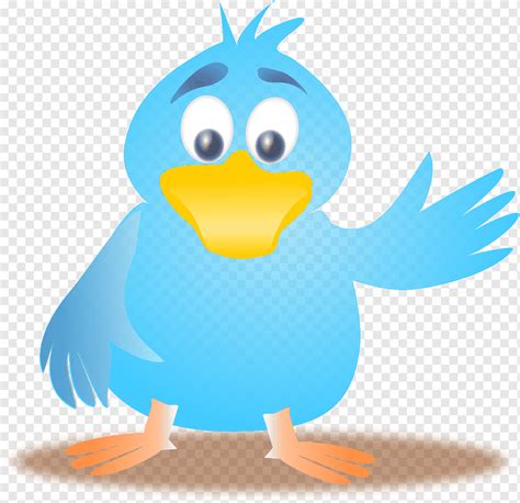Twitter Vogel Tweet Winken Glücklich Blau Png Pngwing