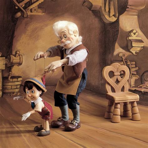 Geppetto And Pinocchio I Marionette R John Wright Dolls