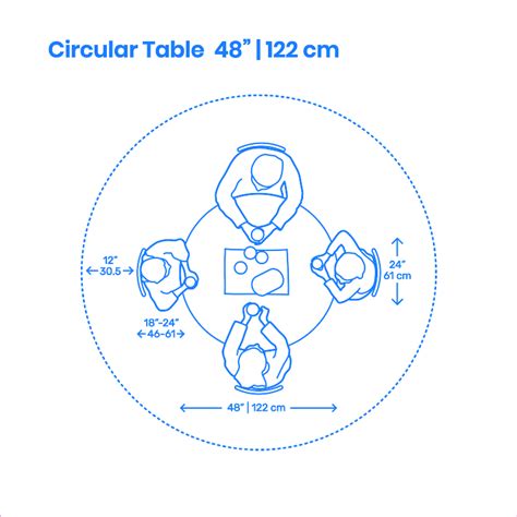 You'll need to consider the size of the room you're in, any other furniture pieces in the room, how many people you'll be accommodating and if there's. Round Dining Table Dimensions & Drawings | Dimensions.Guide