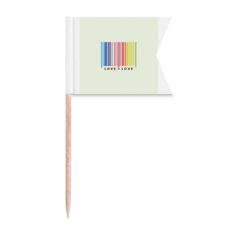 Rainbow Colorful Equal Consultation Toothpick Flags Labeling Marking