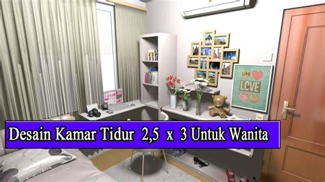 20 desain rumah 3 kamar tidur 1 mushola desain rumah modern denah rumah desain rumah rumah minimalis. DESAIN KAMAR TIDUR CEWE 3 X 2,5 METER ANTI SEMPIT ...