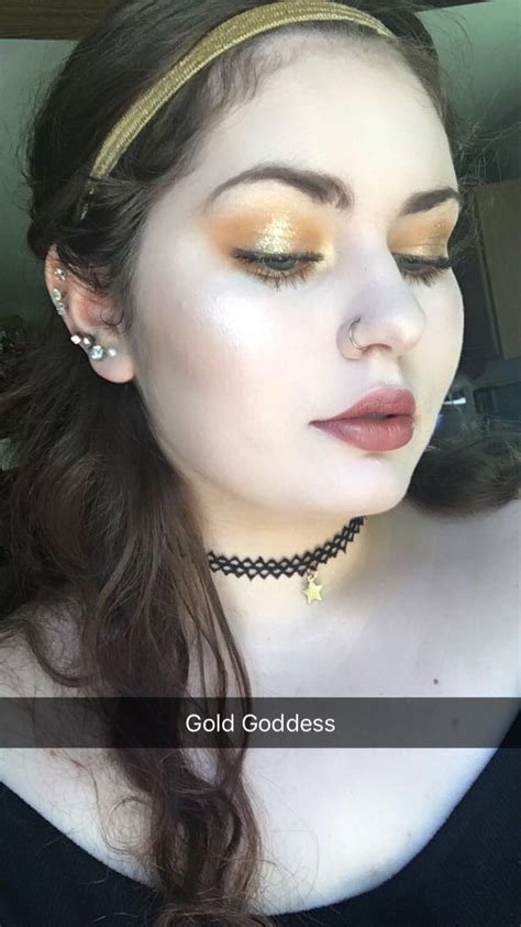 Gold Goddess Look Achieved With Jscs Androgyny Palette And Lime Crime