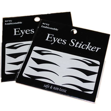 4 Pairs Temporary Eye Tattoo Transfer Eyeshadow Eyeliner