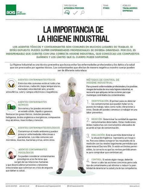 La Importancia De La Higiene Industrial Healthy Facts Healthy Tips