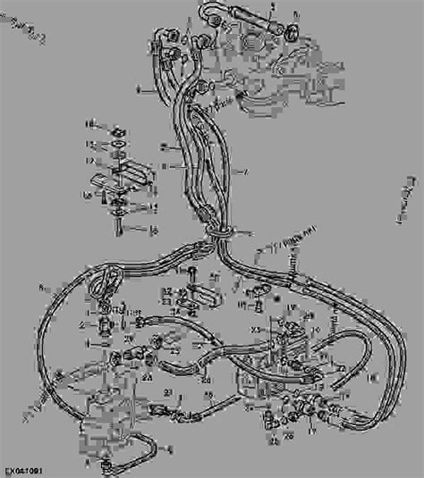 Hydrostatic Steering Oil Lines Cab With Autotrac Tractor John