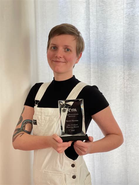 Recipient Of The Dan Holland Promise Award — Sarah Marsom